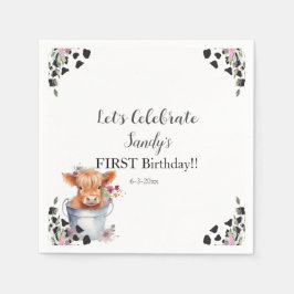 Heilige Koe Eerste verjaardag Servet