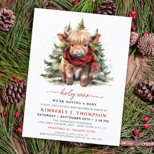 Heilige Koe Gezellig Hoogland Kalf Winter Baby sho Briefkaart
