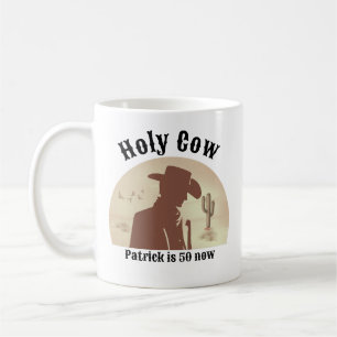 Heilige Koe Grappig  Cowboy 50ste verjaardag Koffiemok