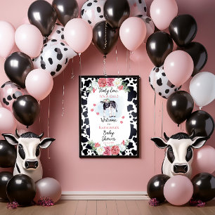 Heilige Koe, het is een Girl Baby shower Welcome P Poster