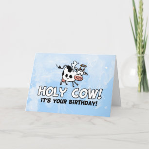 Heilige koe! Het is jouw verjaardag! Kaart