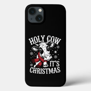 Heilige Koe Het is Kerst Grappig Koe Liefhebber Bo iPhone 13 Hoesje