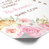 Heilige Koe Highland Koe 1e Verjaardag Mijlpaal te Poster (Hoek)