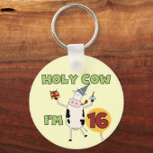 Heilige Koe Ik ben 16 T-shirts en cadeautjes Sleutelhanger (Voorkant)