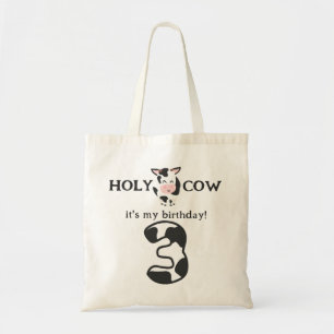 Heilige Koe Ik Ben Drie 3de Verjaardag Boerderij D Tote Bag