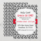 Heilige Koe, ik ben een eerste verjaardag Kaart (Voorkant / Achterkant)