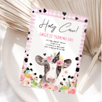 Heilige Koe Ik ben 'One Girl Farm Animals Birthday