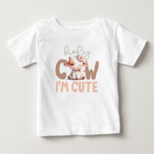 Heilige Koe Ik ben Schattige Baby T-shirt Genderne