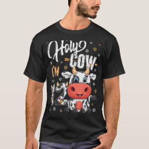 Heilige Koe Ik ben Twaalf 12 Jaar Oud Koe Boerderi T-shirt