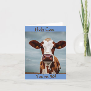 Heilige Koe Je bent 50 Kaart