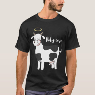 Heilige Koe Koe Met Halo Engel Grap Premium T-shirt