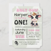 Heilige Koe Land Verjaardagsfeestuitnodiging Kaart (Voorkant)