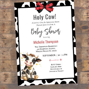 Heilige Koe Meisje Baby shower Uitnodiging