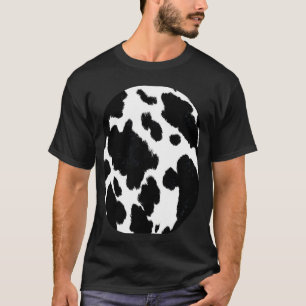 Heilige Koe Print Patroon Grappige Buik Halloween T-shirt