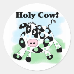 Heilige Koe Ronde Sticker
