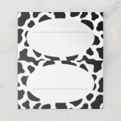 Heilige Koe Theme Birthday Party Table Place Cards (Buitenkant ongevouwen)