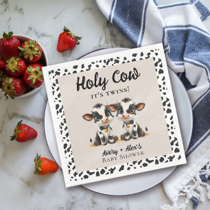 Heilige Koe Twins Baby shower Servet