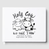 Heilige Koe, we zeiden dat ik Moo gepersonaliseerd Gastenboek (Voorkant)