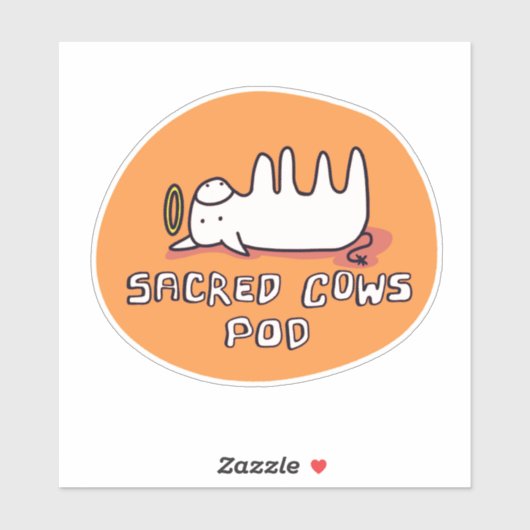 Heilige Koeien Pod Sticker (Vel)