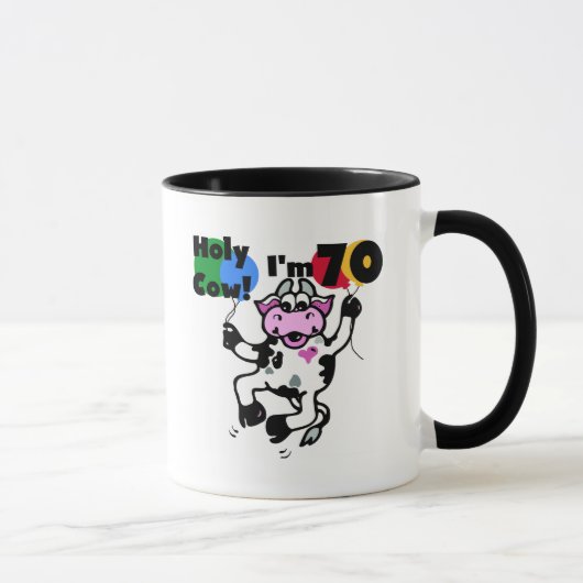 Heilige Kool Ik ben 70 T-shirts en cadeautjes Mok (Rechts)