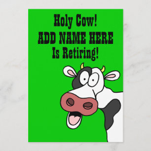 Heilige Kow Cartoon Uitnodiging