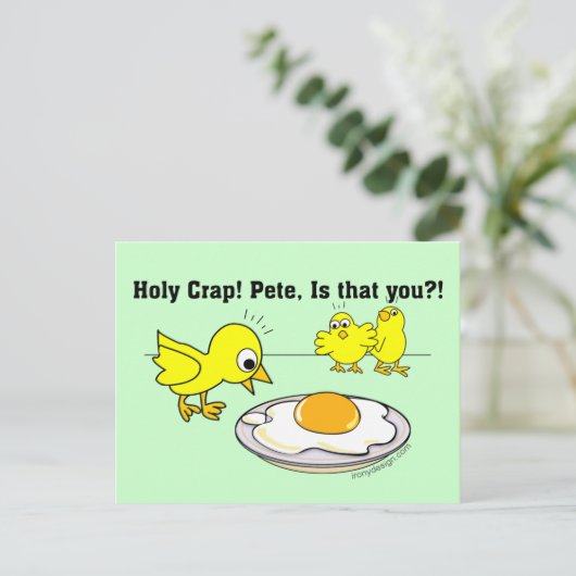 Heilige krap! Pete, ben jij dat? Briefkaart (Staand voorkant)