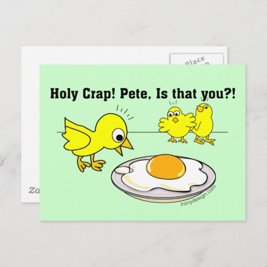 Heilige krap! Pete, ben jij dat? Briefkaart (Voorkant / Achterkant)