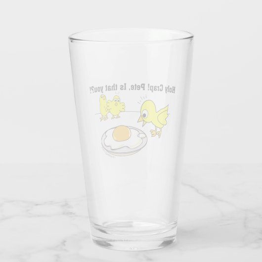 Heilige krap! Pete, ben jij dat? Glas (Achterkant)