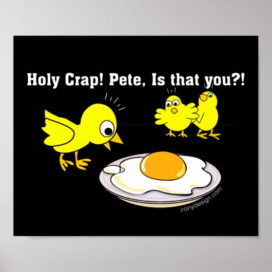 Heilige krap! Pete. Funny Eggs Poster (Voorkant)