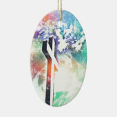 Heilige Kruispasta versteld kerstversiering Keramisch Ornament (Rechts)