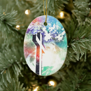 Heilige Kruispasta versteld kerstversiering Keramisch Ornament
