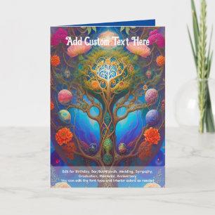 Heilige Kunst Mystieke Boom des Levens Spirituele Kaart