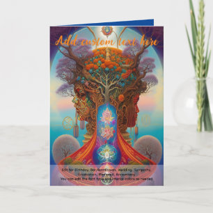 Heilige Kunst Mystieke Boom des Levens Spirituele Kaart