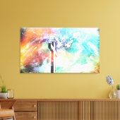 Heilige Land Cross Grunge Art Wrapped Canvas (Insitu (Woonkamer))