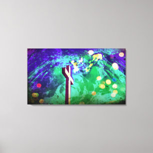 Heilige Land Cross Sparkle Wrapped Canvas Prints