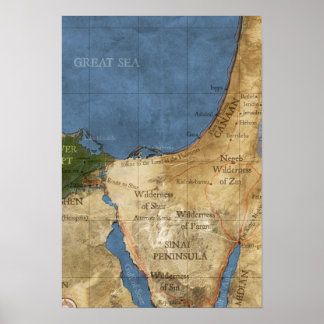 Heilige landkaart poster