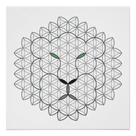 Heilige Leeuw, B051/BW. Perfect Poster