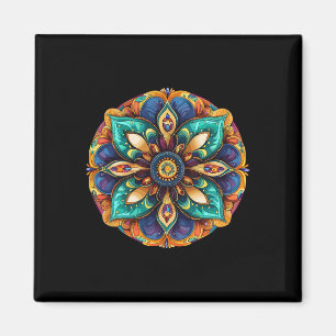 Heilige Lotus Mandala Boho Meditatie Magneet
