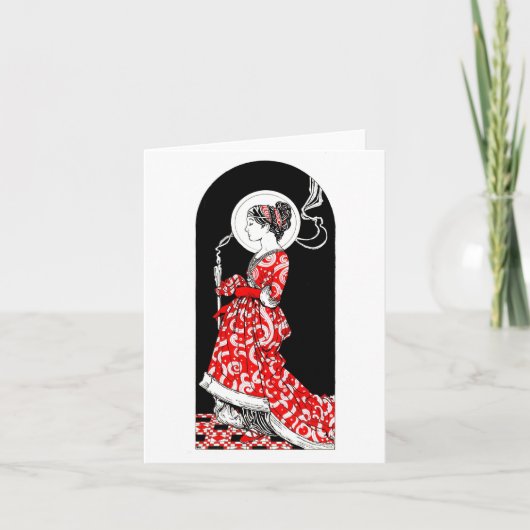 Heilige Lucy van Syracuse Notecard Kaart (Voorkant)