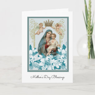  Heilige Maagd Maria Jesus Religious Kaart