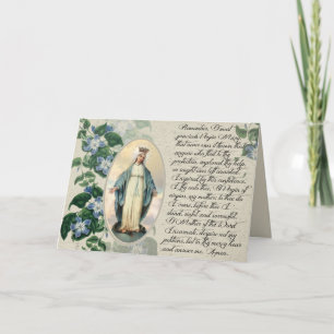 Heilige Maagd Maria Katholiek Religieus Gebed Kaart