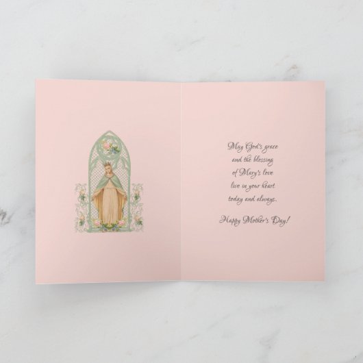  Heilige Maagd Maria Moederdag Kaart (Binnen)