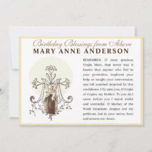 Heilige Maagd Maria Mt. Karmel Katholiek Gebed Kaart