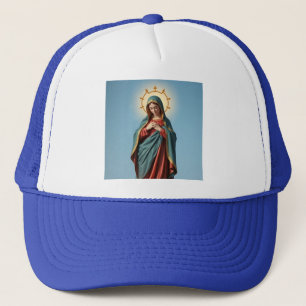 Heilige Maagd Maria Trucker Hoed Pet
