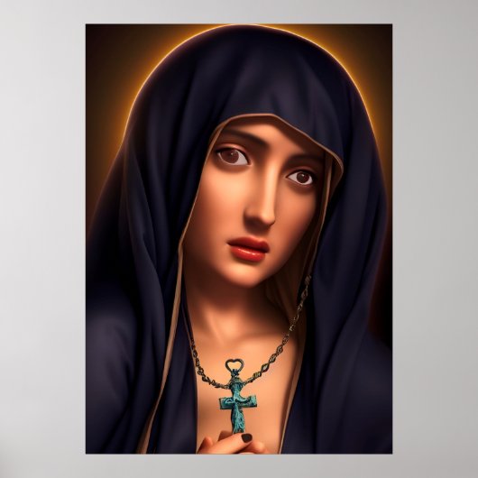 Heilige Maagd Mary Artwork Poster (Voorkant)