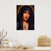 Heilige Maagd Mary Artwork Poster (Keuken)