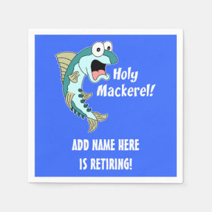 Heilige Mackerel - Gepersonaliseerde Pensioenparti Servet