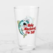 Heilige Mackerel Ik ben 50 Funny Gevist Glas (Achterkant)