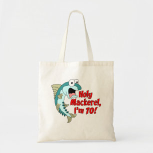 Heilige Mackerel Ik ben 70 Canvas tas