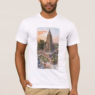 Heilige Mahabodhi-tempel Bodh Gaya India Architect T-shirt